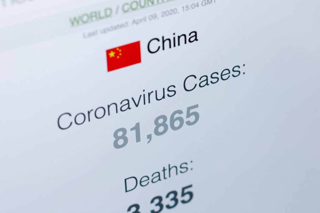 Брой заболели от Covid-19 в Китай
